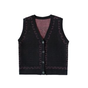 Single-Breasted V-Neck Tank