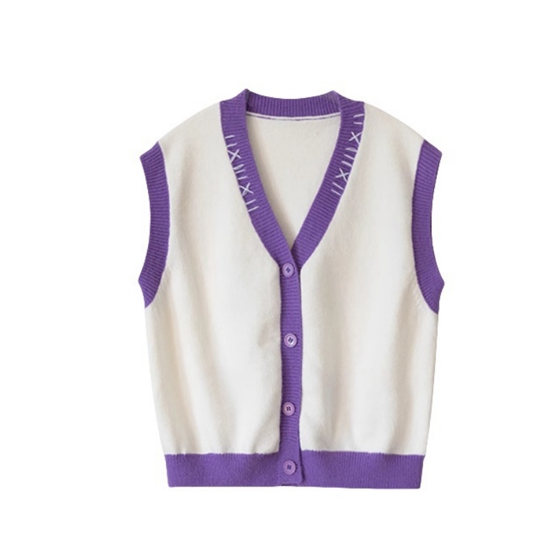 Single-Breasted V-Neck Tank